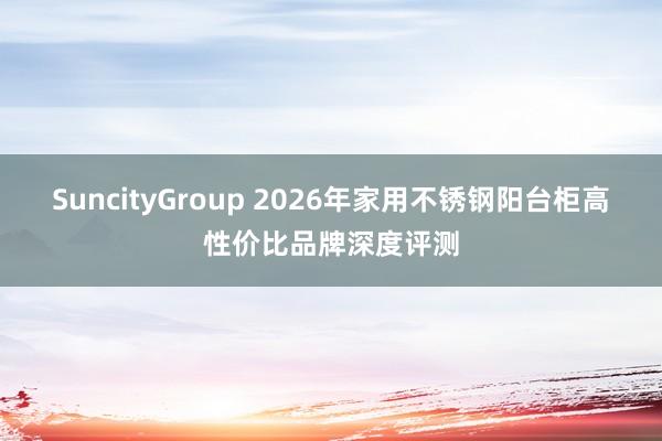 SuncityGroup 2026年家用不锈钢阳台柜高性价比品牌深度评测