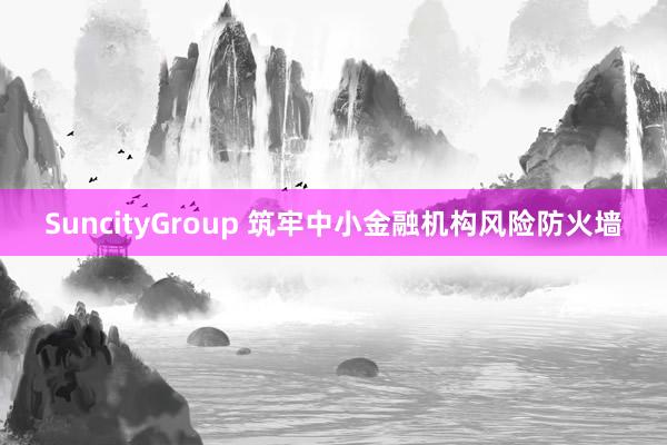 SuncityGroup 筑牢中小金融机构风险防火墙