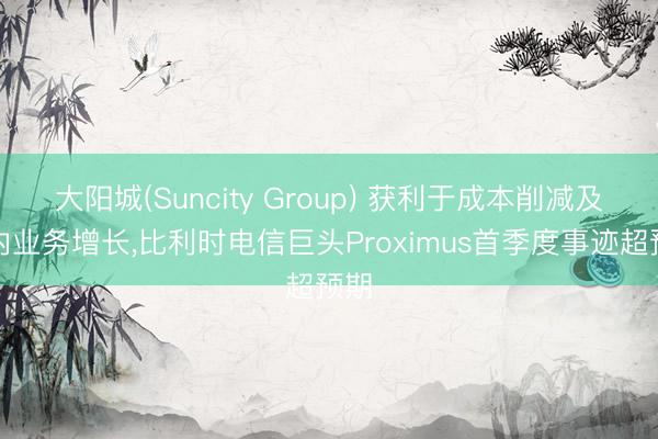 大阳城(Suncity Group) 获利于成本削减及国内业务增长，比利时电信巨头Proximus首季度事迹超预期