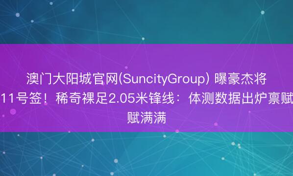 澳门大阳城官网(SuncityGroup) 曝豪杰将保留11号签！稀奇裸足2.05米锋线：体测数据出炉禀赋满满