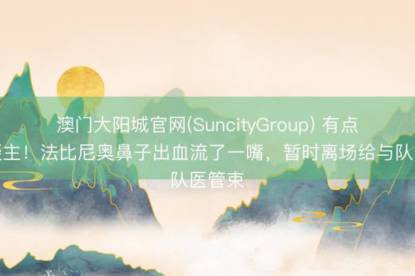 澳门大阳城官网(SuncityGroup) 有点吓东谈主！法比尼奥鼻子出血流了一嘴，暂时离场给与队医管束